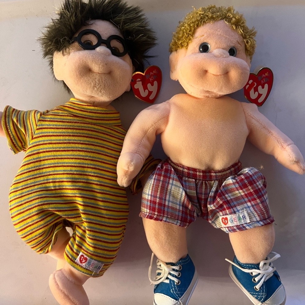 Ty Plush Dolls Set - Boomer & Specs